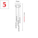 Modern Pendant Light – Luminous Acrylic with Brushed Aluminum Finish - Samanta Factory