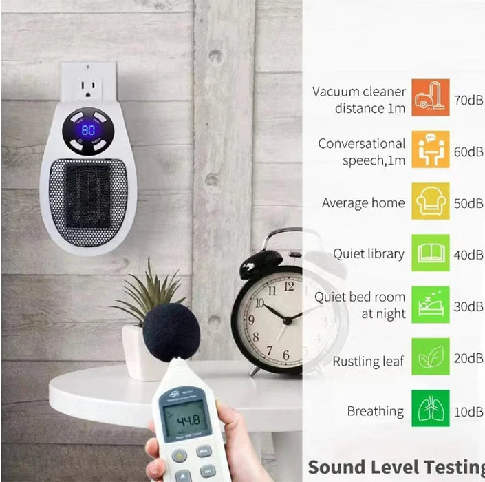 Mini Electric Space Heater – Adjustable Temperature & LED Display Samanta Factory