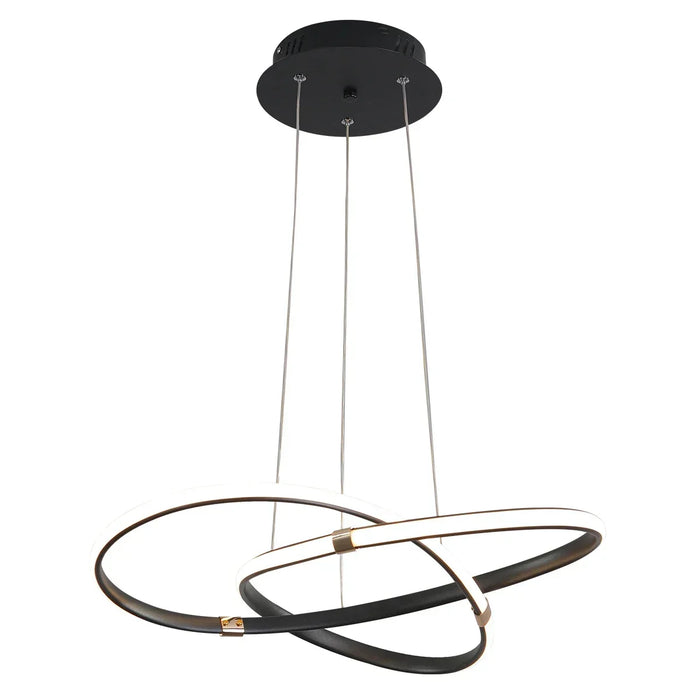 Modern E27 Alloy Pendant Light – Black & Gold LED Ceiling Fixture - Samanta Factory