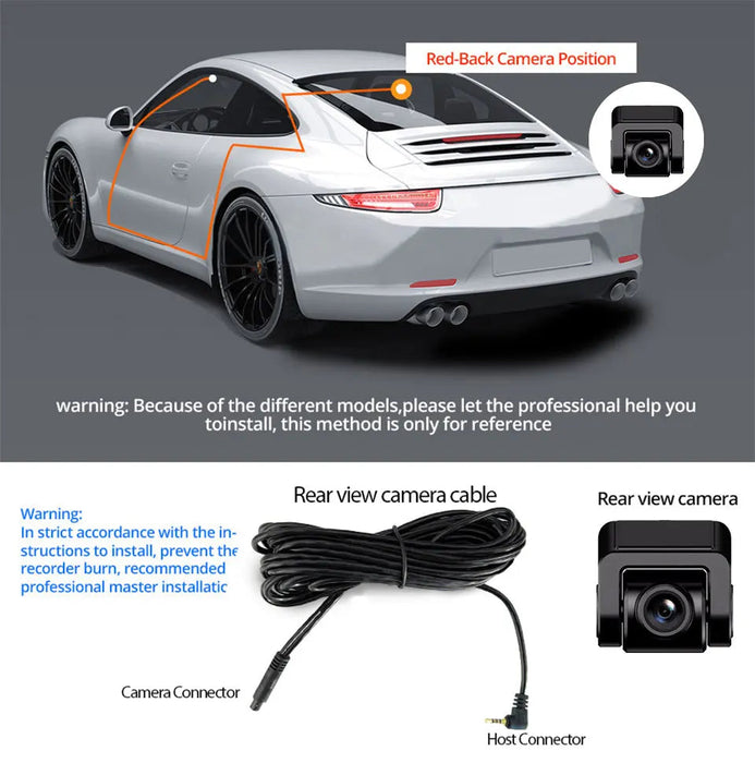 4K Dual Dash Cam – Ultra-Clear Front & Rear Recording Samanta Factory