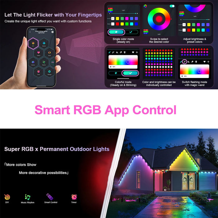 Phantom Beads RGBIC – 16 Million Colours Outdoor LED Lights