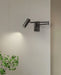 Modern Wall Lamp with Dimmable Switch – Rocker Arm Retractable LED Reading Light - Samanta Factory