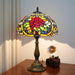 Tiffany Style Table Lamp – Handcrafted Stained Glass with Vintage Metal Base - Samanta Factory