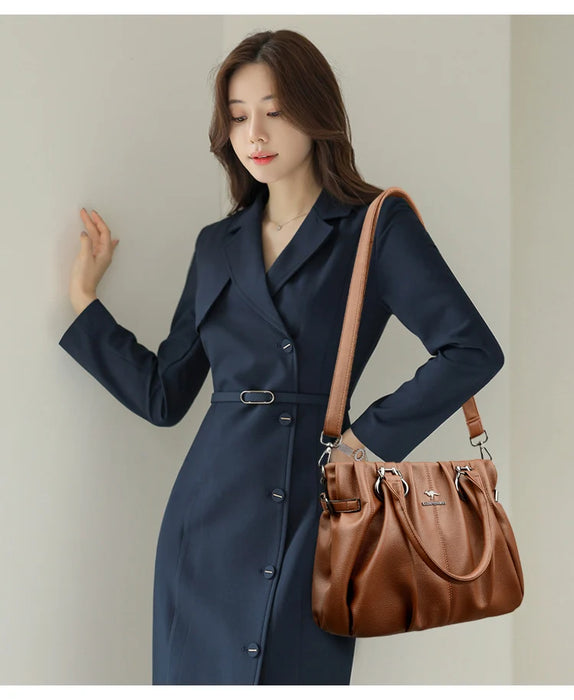 Luxury Casual Tote Bag for Women – High-Quality Soft Leather Designer Handbag & Purse - Samanta Factory