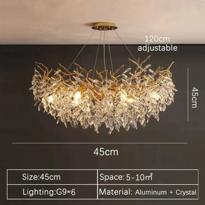 Crystal Chandelier – Modern Indoor Villa Lighting SF