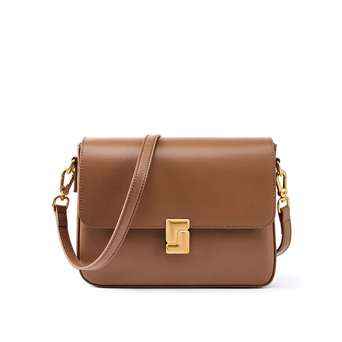 Split Leather Satchel Bag – Moderate Hardness for Women