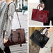 Luxury Crocodile Pattern Handbag – Large Capacity Vintage Women’s Leather Tote Shoulder Bag SF