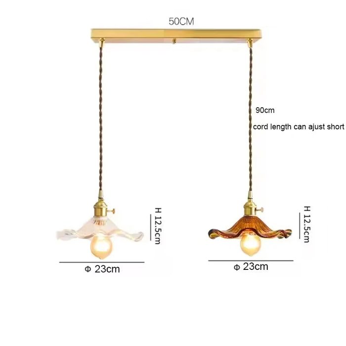 Art Deco Copper Pendant Light – Elegant Ceiling Lamp for Modern Interiors - Samanta Factory