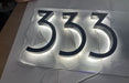 LED House Number Light – Outdoor Waterproof Illuminated Stainless Steel Address Plaque SF