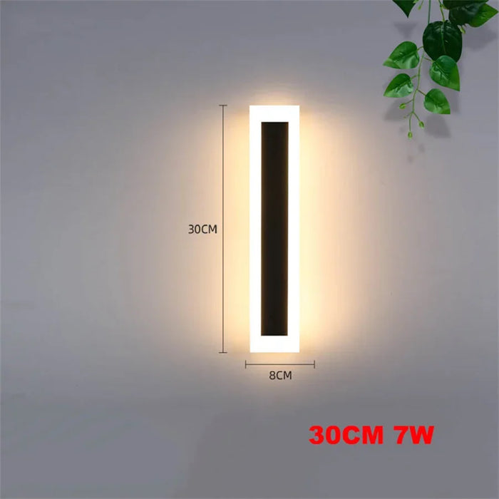 Waterproof LED Wall Light – IP65 Outdoor Strip Lamp for Garden, Patio & Corridor