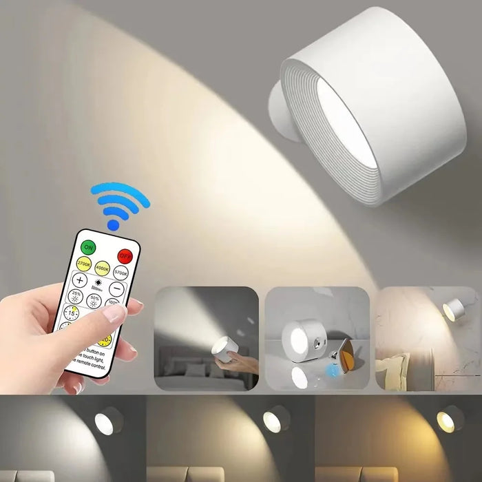 Rechargeable LED Wall Light – Touch Control with 3 Colour Modes & Adjustable 360° Rotation