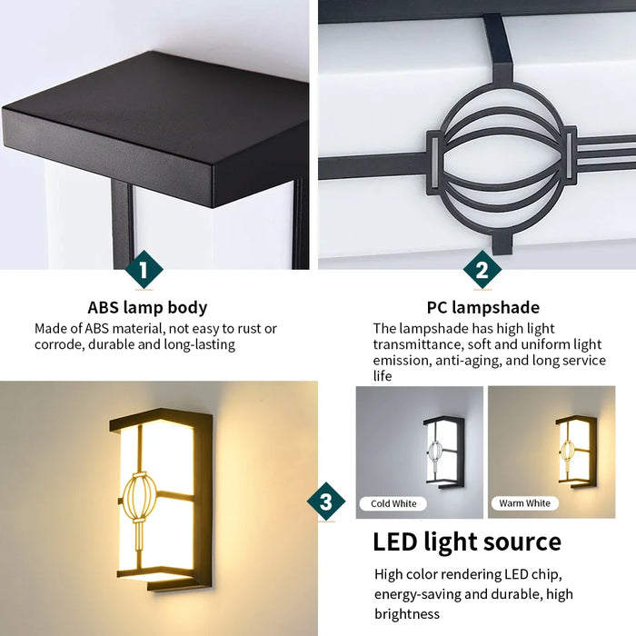 Modern LED Wall Light with Radar Motion Sensor – 16W/30W Waterproof IP55 ABS Lamp for Indoor & Outdoor Lighting - Samanta Factory