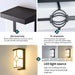 Modern LED Wall Light with Radar Motion Sensor – 16W/30W Waterproof IP55 ABS Lamp for Indoor & Outdoor Lighting - Samanta Factory