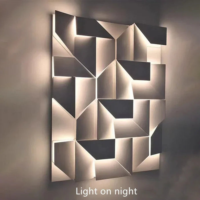 3D Art LED Wall Lamp – Dimmable Creative Sconce for Living Room, Bedroom & Hallway Samanta Factory