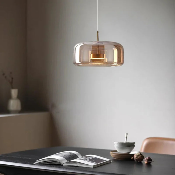 Pendant Light – Nordic Glass Design with Adjustable Height & Warm LED Illumination - Samanta Factory