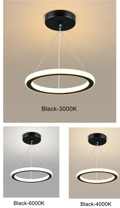 LED Dining Table Pendant Light – Dimmable Brightness & Color with Adjustable Height - Samanta Factory