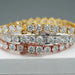 EWYA D Color Moissanite Tennis Bracelet 925 Silver 18K Gold - Samanta Factory