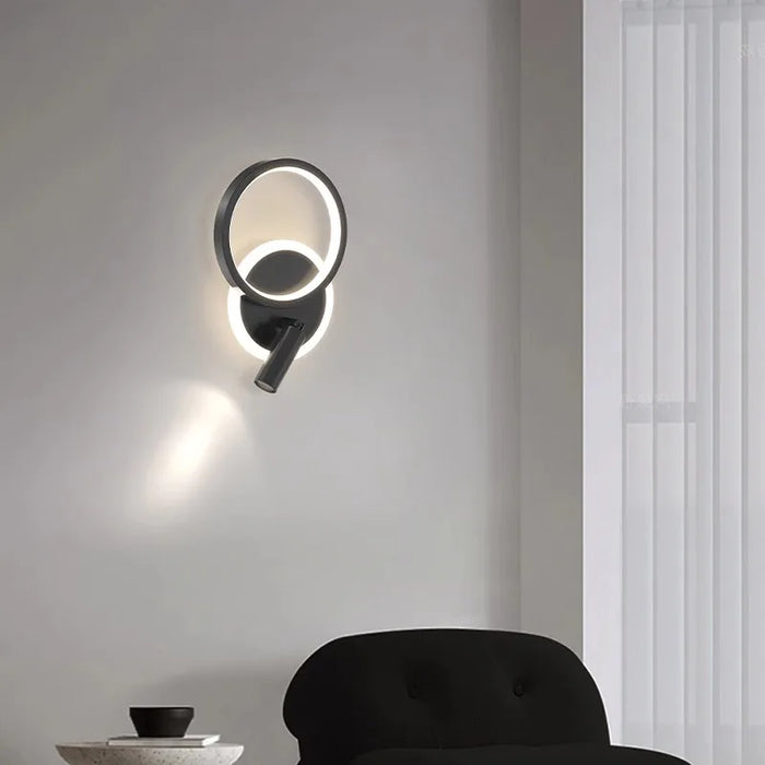 Bedside Lamp Modern Simple Creative Living Room Background Wall Stairwell Wall Lamp Nordic Network Red Corridor Wall Light - Samanta Factory