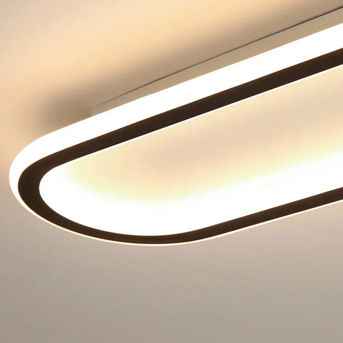 Modern LED Ceiling Light – Long Surface-Mounted Fixture with Dimmable Brightness - Samanta Factory
