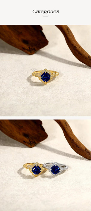 Moissanite Ring – D Color VVS1 Sterling Silver SF