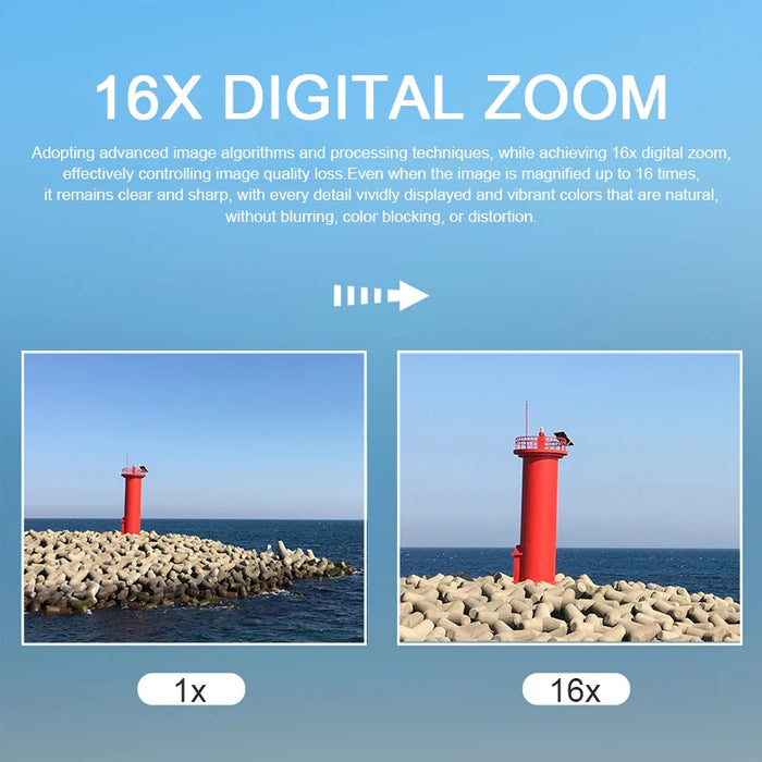 Digital Camera – 44MP Auto Focus with 1080P Video & 16X Zoom