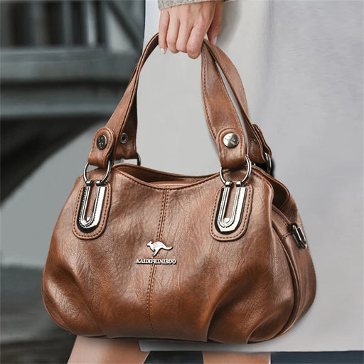 AMYMANG women’s tote bag in soft microfiber leather with sequined letter design – casual shoulder handbag for everyday fashion.

