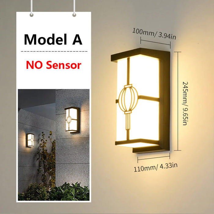 Modern LED Wall Light with Radar Motion Sensor – 16W/30W Waterproof IP55 ABS Lamp for Indoor & Outdoor Lighting - Samanta Factory