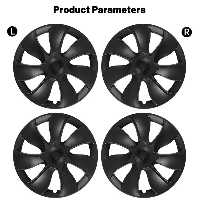 4PCS 19 Inch Cyclone Style Wheel Covers for Tesla Model Y (2020-2024) Right & Left Automobile Accessories Hubcaps Replacement - Samanta Factory