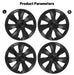 4PCS 19 Inch Cyclone Style Wheel Covers for Tesla Model Y (2020-2024) Right & Left Automobile Accessories Hubcaps Replacement - Samanta Factory