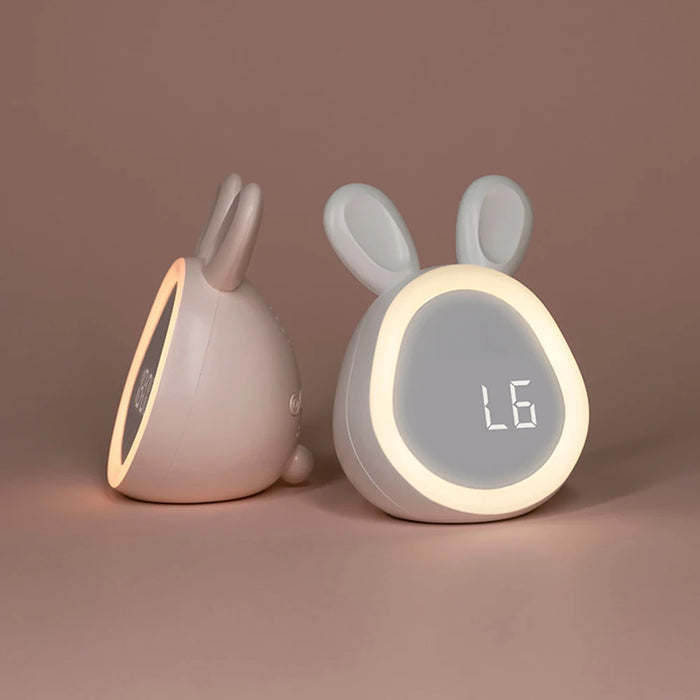 LED Cartoon Alarm Clock – Digital Display with Voice Control & Rechargeable Batter