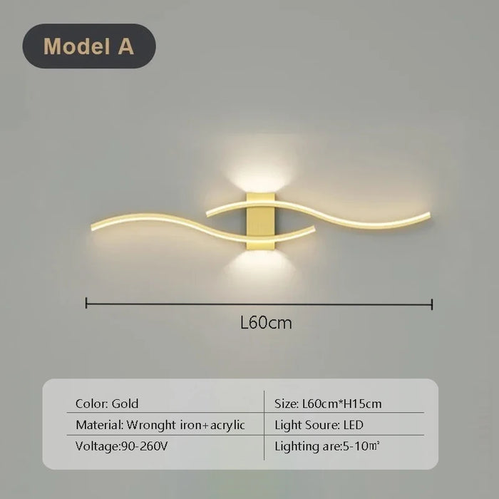 Wall Light Fixture – Adjustable LED Design for Modern Interior Décor