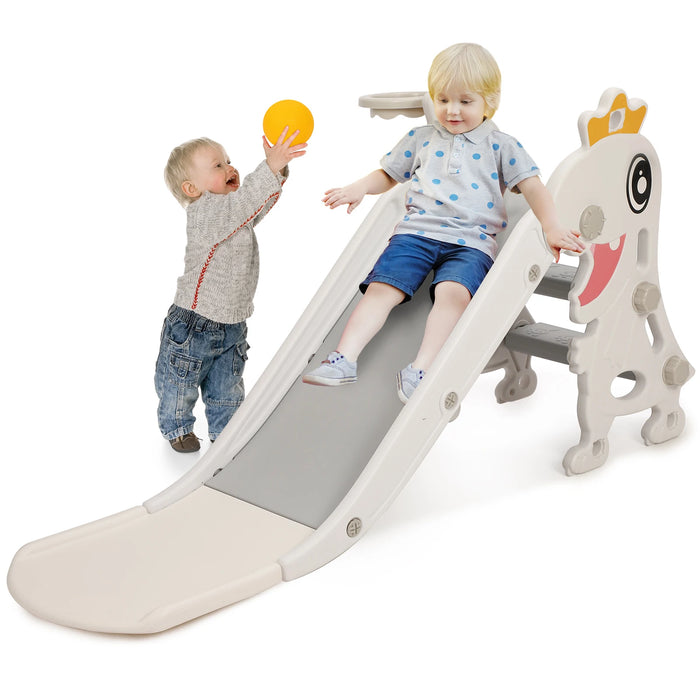Kids Indoor Dinosaur Slide – Foldable Play Slide with Non-Slip Stairs for Ages 1–8