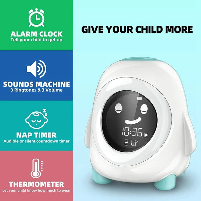 Kids Alarm Clock – Color-Changing Sleep Trainer with Night Light & Wake Indicator