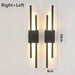 Contemporary Black & Gold LED Wall Lamp – Up & Down Light for Modern Interiors - Samanta Factory