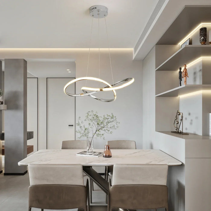 Modern E27 Alloy Pendant Light – Black & Gold LED Ceiling Fixture - Samanta Factory