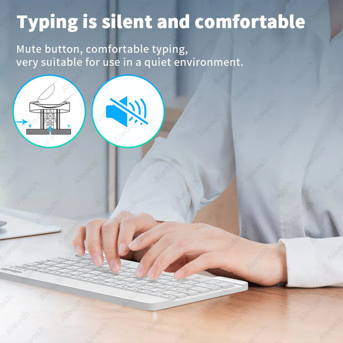 RGB Wireless Keyboard & Mouse Combo – Bluetooth & 2.4GHz for Tablet, Phone & PC Samanta Factory