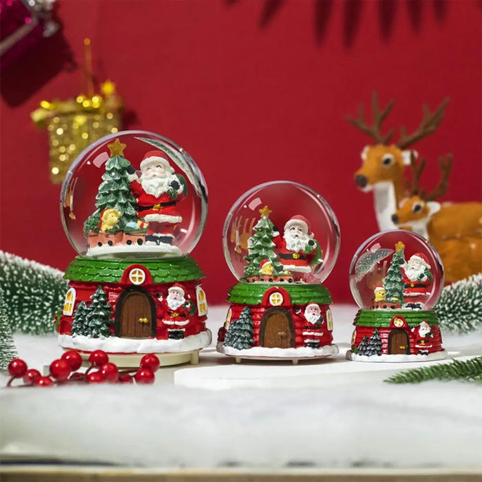 Christmas Musical Snow Globe – LED Light & Festive Tune - Samanta Factory