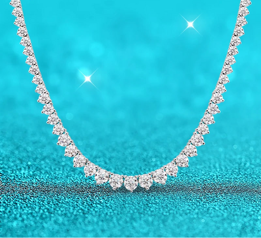 D color VVS1 moissanite water drop pendant on 925 sterling silver chain