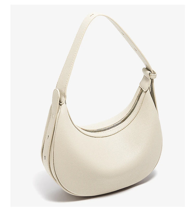 Chic Half-Moon Leather Handbag – Stylish Crossbody Bag for Women, Ideal Gift for Loved Ones - Samanta Factory