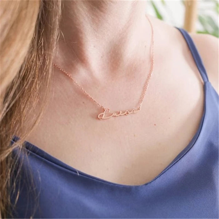 Custom Name Necklace – Personalized Pendant for Women Sf
