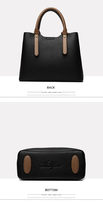 Soft PU Leather Handbag for Women – Luxury Designer Shoulder Tote - Samanta Factory