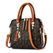 Women’s PU Leather Tote Handbag – Large Capacity Letter Design Tassel Shoulder Bag SF