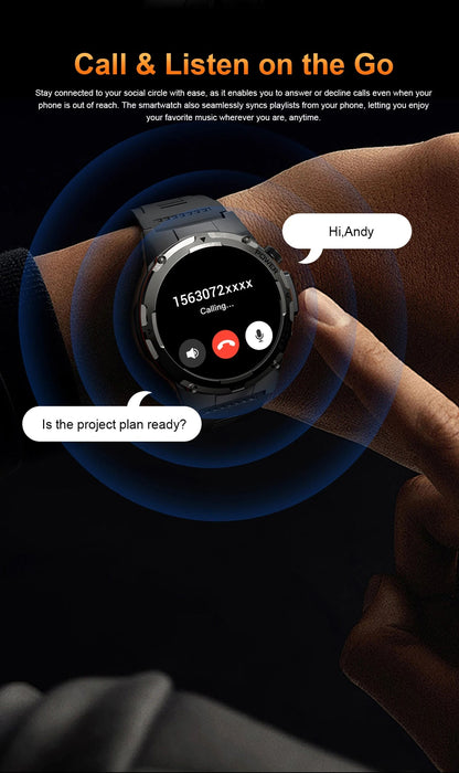 Outdoor Sports Smartwatch – 1.39″ AMOLED, GPS & Swimming Mode SF