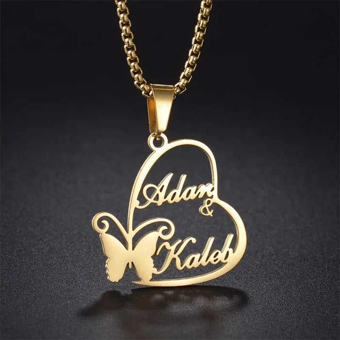 Custom Name Crown Necklace- Trendy Crown Name Necklace in Gold, Silver & Rose Gold SF