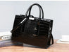 Luxury Crocodile Pattern Handbag – Large Capacity Vintage Women’s Leather Tote Shoulder Bag SF