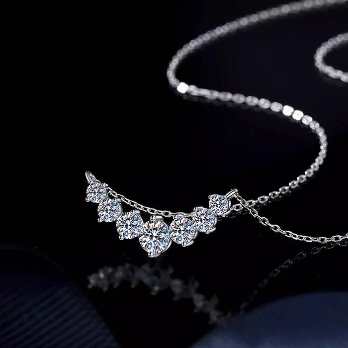 Moissanite Pendant Necklace – D Color VVS1 Sparkle in 925 Sterling Silver