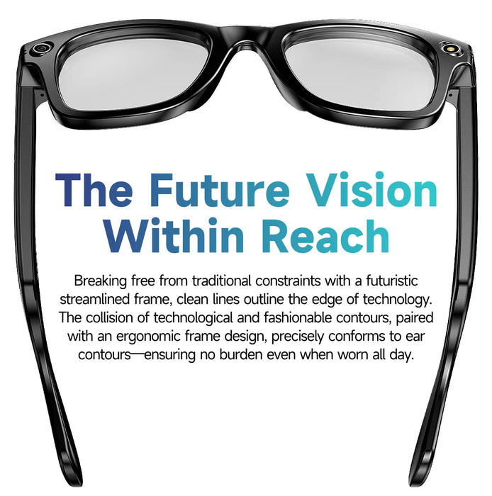 AI Smart Glasses with HD Camera & Translation – Color-Changing Bluetooth Calling Sunglasses SF