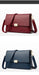 Women’s Genuine Leather Shoulder Bag – Square Ruched Handbag with Hasp Closure - Samanta Factory
