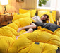 3-Piece Winter Velvet Duvet Cover Set – Soft Warm Fleece with Pillowcases, Twin to King Size" - Samanta Factory