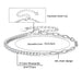 Moissanite Tennis Bracelet – 925 Sterling Silver with Certificate - Samanta Factory